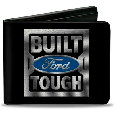 Buckle-Down Buckle Down Herren Mit Schnalle Reisezubehr-Bi-Fold-Brieftasche, Ford Tough gebouwd, 4.0" x 3.5 Buckle-Down Buckle Down Herren Mit Schnalle Reisezubehr-Bi-Fold-Brieftasche, Ford Tough gebouwd, 4.0" x 3.5
