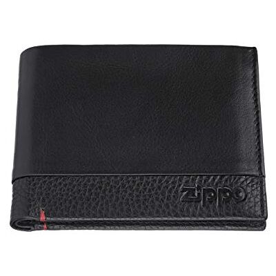 Zippo Nappa leren tr vouw portemonnee Coin Pouch, 12 cm;,Zwart Zippo Nappa leren tr vouw portemonnee Coin Pouch, 12 cm;,Zwart