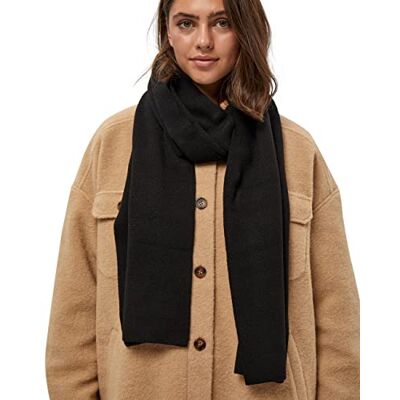Peppercorn Dames, Rosalia Scarf, sjaal, 9000 zwart, One Size Peppercorn Dames, Rosalia Scarf, sjaal, 9000 zwart, One Size