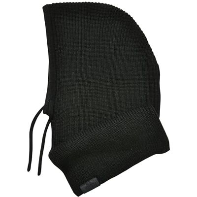 Urban Classics Unisex Heavy Knit Balaclava Beanie Hoed, Zwart, One Size, zwart, Eén maat Urban Classics Unisex Heavy Knit Balaclava Beanie Hoed, Zwart, One Size, zwart, Eén maat
