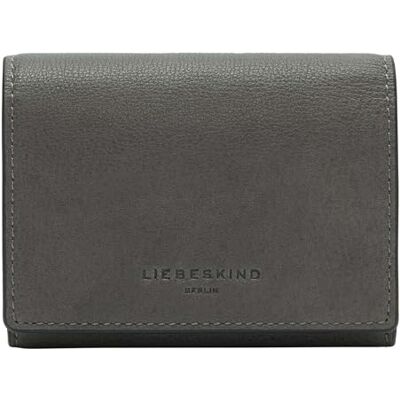 LIEBESKIND BERLIN portemonnee LOU 2 3D Leather Louisa Wallet Iron donkergrijs LIEBESKIND BERLIN portemonnee LOU 2 3D Leather Louisa Wallet Iron donkergrijs