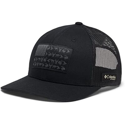 Columbia Unisex PHG Game Flag Mesh Snap Back Hoge Cap, zwart, Eén maat Columbia Unisex PHG Game Flag Mesh Snap Back Hoge Cap, zwart, Eén maat