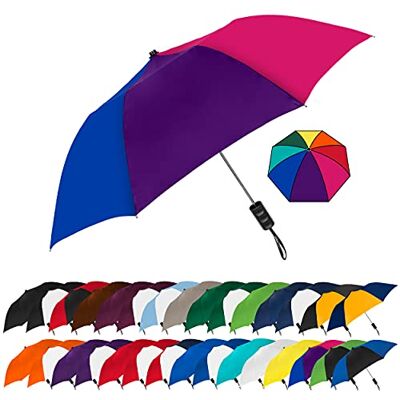 STROMBERGBRAND UMBRELLAS De Spectrum Popular Style Automatische compacte reisparaplu voor regen, wind en zon, stevige, lichtgewicht, kleine draagbare paraplu voor mannen en vrouwen, 106,5 cm, Regenboog, 16 STROMBERGBRAND UMBRELLAS De Spectrum Popular Style Automatische compacte reisparaplu voor regen, wind en zon, stevige, lichtgewicht, kleine draagbare paraplu voor mannen en vrouwen, 106,5 cm, Regenboog, 16