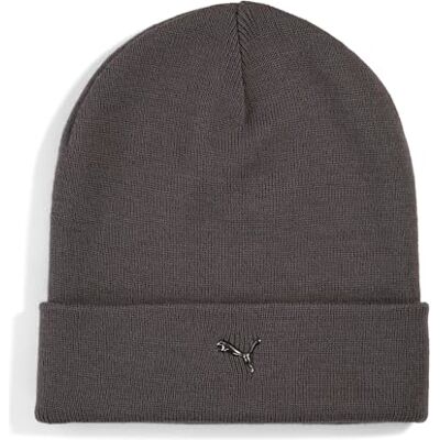 PUMA Metalen CAT beanie met hoge kroon OneSize, Moody Gray PUMA Metalen CAT beanie met hoge kroon OneSize, Moody Gray