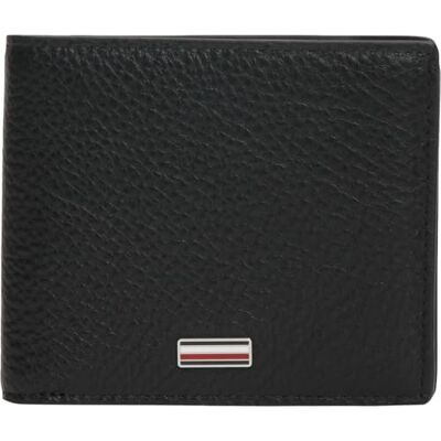Tommy Hilfiger Heren Th Central Cc en Coin AM0AM14496 Bifold portemonnee, zwart, één maat Tommy Hilfiger Heren Th Central Cc en Coin AM0AM14496 Bifold portemonnee, zwart, één maat