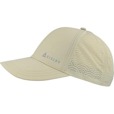 Eisley Uniseks Salerno Cap met UPF50+, ademend en sneldrogend, klittenbandsluiting, beige, One size Eisley Uniseks Salerno Cap met UPF50+, ademend en sneldrogend, klittenbandsluiting, beige, One size