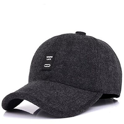 Voilalove Heren Winter Warm Wollen Wollen Tweed Peaked Baseball Cap Hoed met Vouw Oorbeschermers Warmer, Y-zwart, Eén Maat Voilalove Heren Winter Warm Wollen Wollen Tweed Peaked Baseball Cap Hoed met Vouw Oorbeschermers Warmer, Y-zwart, Eén Maat