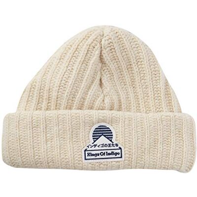 Kings of Indigo Uniseks beanie gebreide muts, ivoor (Off White 7200), One size Kings of Indigo Uniseks beanie gebreide muts, ivoor (Off White 7200), One size