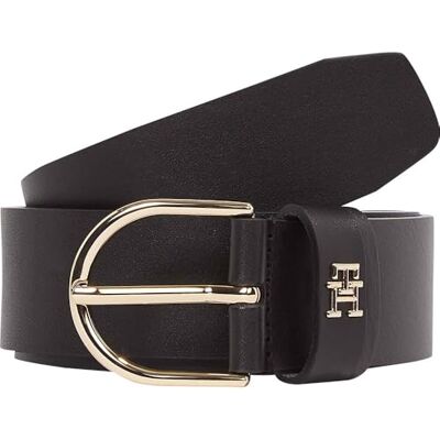 Tommy Hilfiger Essentiële Moeiteloze riem voor dames, 3,5 cm met gesp, Zwart (zwart), 90 Tommy Hilfiger Essentiële Moeiteloze riem voor dames, 3,5 cm met gesp, Zwart (zwart), 90
