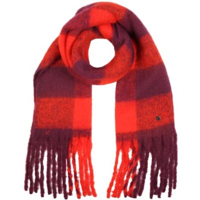 Tamaris Dames BIRSTEIN sjaal, Fiery Red Grape Wine Checked, One Size, Fiery Red Grape Wine Checked, One Size Tamaris Dames BIRSTEIN sjaal, Fiery Red Grape Wine Checked, One Size, Fiery Red Grape Wine Checked, One Size