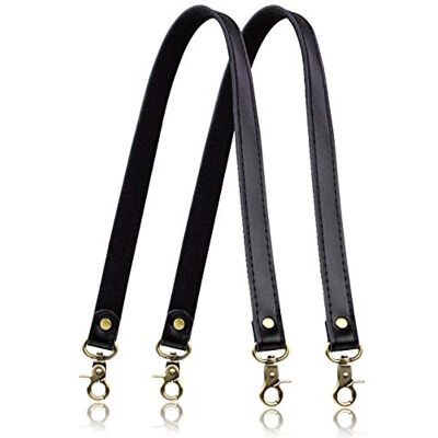 A ALLZEDREAM Allzedream Lederen Portemonnee Riem Naaien Canvas Vervanging Handtas Schoudertas 2 Stks, Zwart, M, Antiek A ALLZEDREAM Allzedream Lederen Portemonnee Riem Naaien Canvas Vervanging Handtas Schoudertas 2 Stks, Zwart, M, Antiek