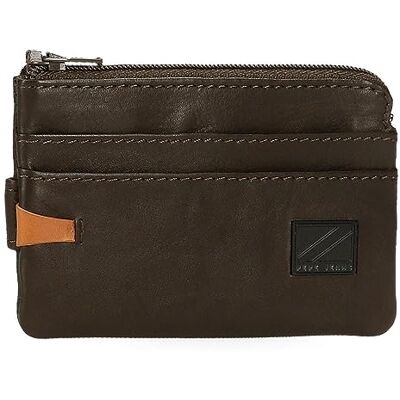 Pepe Jeans Marshal Portemonnee met kaarthouder, bruin, 11 x 7 x 1,5 cm, leer, Bruin, Eén maat, portemonnee met kaarthouder Pepe Jeans Marshal Portemonnee met kaarthouder, bruin, 11 x 7 x 1,5 cm, leer, Bruin, Eén maat, portemonnee met kaarthouder