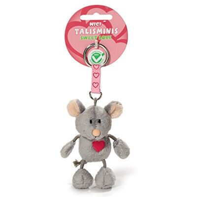 NICI 37388 sleutelhanger muis, 7 cm Talisminis, grijs NICI 37388 sleutelhanger muis, 7 cm Talisminis, grijs