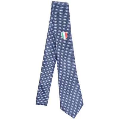 Enzo Castellano SSC NAPOLI Stropdas met patroon 7 x 148 100% PL Box 123401, Blauw, 7x148 cm Enzo Castellano SSC NAPOLI Stropdas met patroon 7 x 148 100% PL Box 123401, Blauw, 7x148 cm