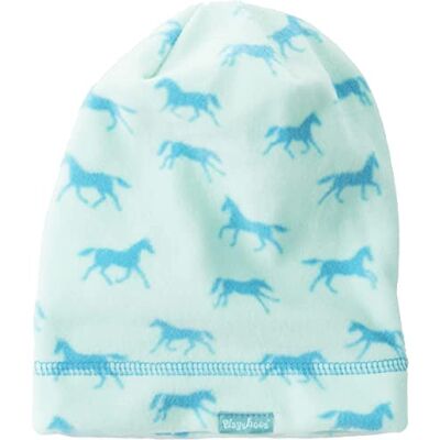 Playshoes Meisjes Paarden Beanie muts, turkoois, 51, turquoise, 51 cm Playshoes Meisjes Paarden Beanie muts, turkoois, 51, turquoise, 51 cm