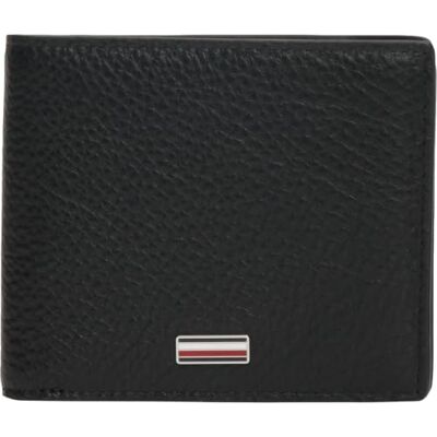 Tommy Hilfiger Heren Th Central Cc en Coin AM0AM14496 Bifold portemonnee, zwart, één maat Tommy Hilfiger Heren Th Central Cc en Coin AM0AM14496 Bifold portemonnee, zwart, één maat