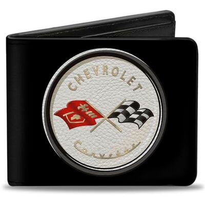 Buckle-Down Heren Bifold Wallet Corvette reisaccessoire bi-fold-portefeuille, meerkleurig, 10,1 cm x 8,89 cm Buckle-Down Heren Bifold Wallet Corvette reisaccessoire bi-fold-portefeuille, meerkleurig, 10,1 cm x 8,89 cm
