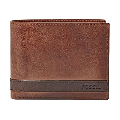 Fossil Quinn leren bifold of trifold portemonnee voor heren Fossil Quinn leren bifold of trifold portemonnee voor heren