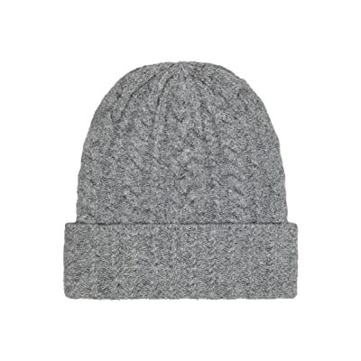 ONLY Onlsally Life Cable Lurex Knit Beanieacc muts voor dames, Lichtgrijs gemêleerd/detail: WITH ZILVER LUREX, One size ONLY Onlsally Life Cable Lurex Knit Beanieacc muts voor dames, Lichtgrijs gemêleerd/detail: WITH ZILVER LUREX, One size
