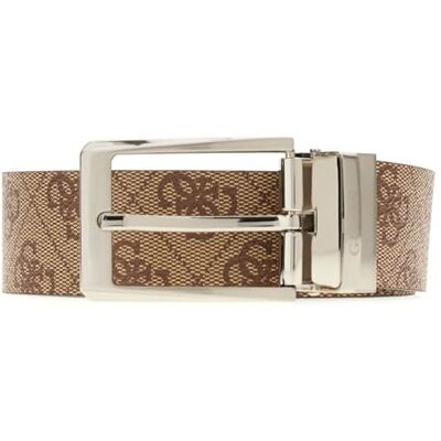 GUESS riem Milano Adjustable & Reversible Belt H35 W95 Beige/Brown bruine inkortbaar omkeerbaar GUESS riem Milano Adjustable & Reversible Belt H35 W95 Beige/Brown bruine inkortbaar omkeerbaar