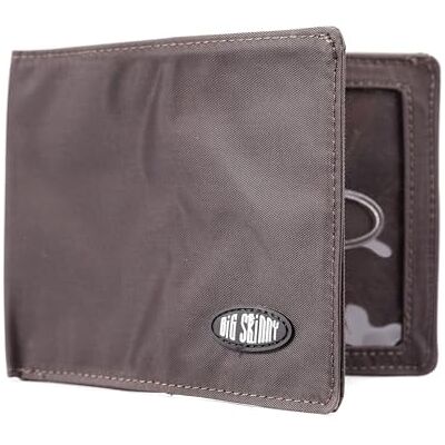 Big Skinny Super Skinny Bi-Fold Slim Wallet voor maximaal 30 kaarten, bruin Big Skinny Super Skinny Bi-Fold Slim Wallet voor maximaal 30 kaarten, bruin