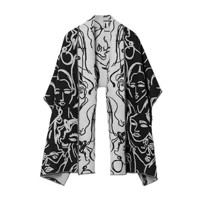 Desigual SCARF_FACE, 2000, U, zwart, Eén Maat Desigual SCARF_FACE, 2000, U, zwart, Eén Maat