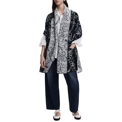 Desigual SCARF_FLOWERY, 2000 Zwart, U, Zwart, One size Desigual SCARF_FLOWERY, 2000 Zwart, U, Zwart, One size