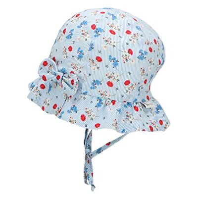 Sterntaler Hoed Blue Flower hoed voor meisjes en meisjes, Turkoois, 43 Sterntaler Hoed Blue Flower hoed voor meisjes en meisjes, Turkoois, 43