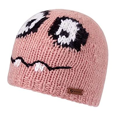 Ziener IROKO JUNIOR muts voor kinderen, met monstergezicht/warm, gebreid, Fading Rose, S Ziener IROKO JUNIOR muts voor kinderen, met monstergezicht/warm, gebreid, Fading Rose, S