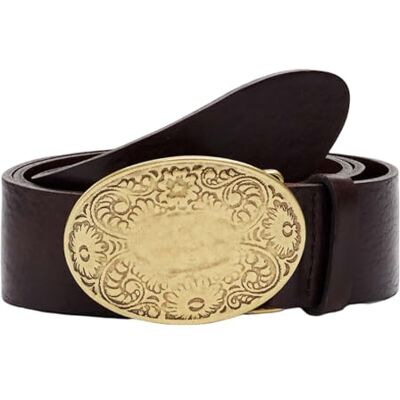 Desigual Leren riem uit de accessoirecollectie, bruin, 85 cm Desigual Leren riem uit de accessoirecollectie, bruin, 85 cm