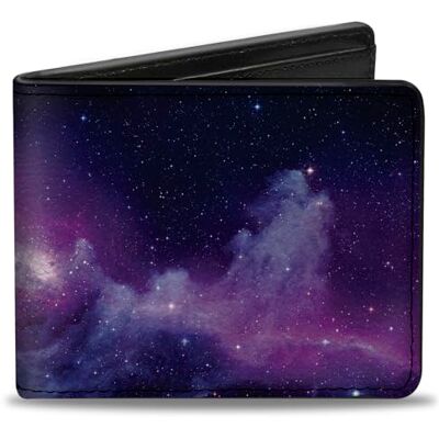 Buckle-Down Men's Pu Bifold Portemonnee, Veelkleurig Galaxy, 4.0" x 3.5 Buckle-Down Men's Pu Bifold Portemonnee, Veelkleurig Galaxy, 4.0" x 3.5