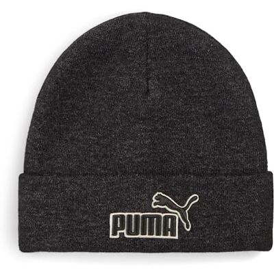 PUMA Essentials Elevated gemêleerde muts met middelhoge kroon OneSize, Black Heather PUMA Essentials Elevated gemêleerde muts met middelhoge kroon OneSize, Black Heather