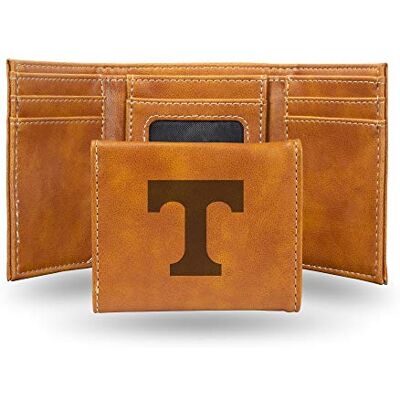 Rico Industries NCAA Unisex, lichtgewicht, lasergegraveerde drievoudige portemonnee, Tennessee Volunteers, 8,3 x 10,2 cm, bruin Rico Industries NCAA Unisex, lichtgewicht, lasergegraveerde drievoudige portemonnee, Tennessee Volunteers, 8,3 x 10,2 cm, bruin