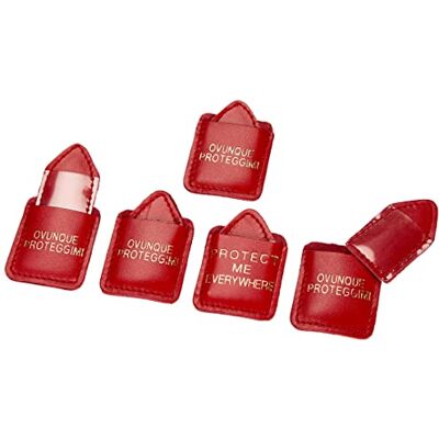 Adriatica Pelletteria Adriatica Leather Goodness Protect Me Overal Lederen Portemonnee (Pak van 5 Stuks), Rood, Adriatica Pelletteria Adriatica Leather Goodness Protect Me Overal Lederen Portemonnee (Pak van 5 Stuks), Rood,
