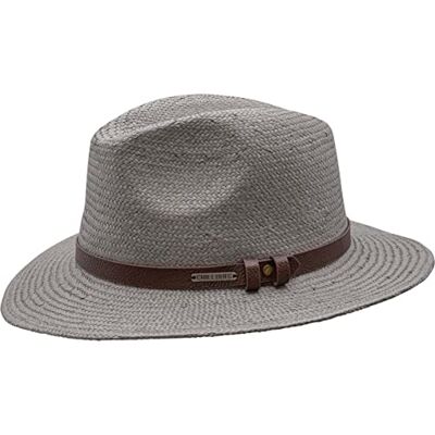 CHILLOUTS Padua Hat Panama-hoed voor heren, grijs, L/XL CHILLOUTS Padua Hat Panama-hoed voor heren, grijs, L/XL