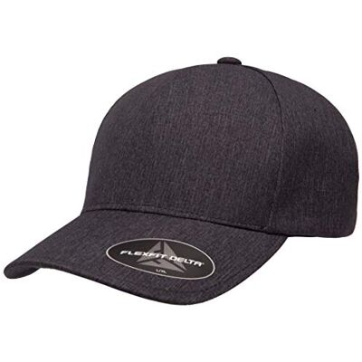 Flexfit Flex fit heren, unisex pet Delta naadloze koolstofdop, Melange Houtskool, L-XL Flexfit Flex fit heren, unisex pet Delta naadloze koolstofdop, Melange Houtskool, L-XL