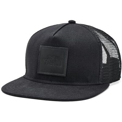 THE NORTH FACE Uniseks Tbd Jimmy Chin Trucker Hoed Tnf Black/Leather Patch One Size THE NORTH FACE Uniseks Tbd Jimmy Chin Trucker Hoed Tnf Black/Leather Patch One Size