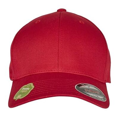 Flexfit Uniseks baseballpet, rood, S/M Flexfit Uniseks baseballpet, rood, S/M