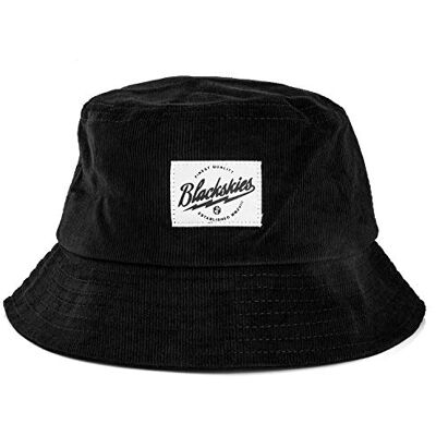 Blackskies ® Ebony Bucket Hat Heren Dames Vakantie Strand Unisex Zonnehoed Vissershoed Zwart Cord – Streetwear Outdoor Zomer Casual Blackskies ® Ebony Bucket Hat Heren Dames Vakantie Strand Unisex Zonnehoed Vissershoed Zwart Cord – Streetwear Outdoor Zomer Casual