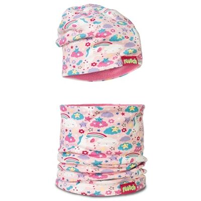 Reusch Kinder Muts en Sjaal Set warme fleece muts en capuchonsjaal voor jongens en meisjes van 2 tot 8 jaar ideaal voor lente herfst en winter, ideaal voor buitenactiviteiten Reusch Kinder Muts en Sjaal Set warme fleece muts en capuchonsjaal voor jongens en meisjes van 2 tot 8 jaar ideaal voor lente herfst en winter, ideaal voor buitenactiviteiten