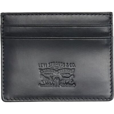 Levi's Heren, Kaviaar, Damen Lederen Card CASE Portemonnees, OS Levi's Heren, Kaviaar, Damen Lederen Card CASE Portemonnees, OS