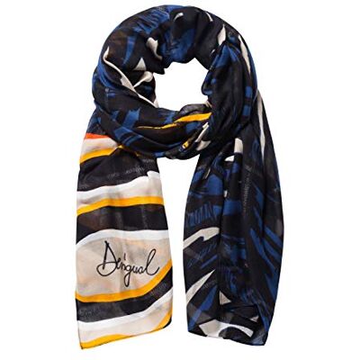 Desigual Foul_Jungle Sjaal voor dames, blauw (Azul Oscuro 5032)., One Size Desigual Foul_Jungle Sjaal voor dames, blauw (Azul Oscuro 5032)., One Size