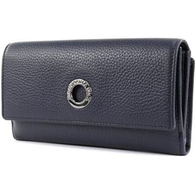 Mandarina Duck Mellow Leather, reisaccessoires dames portemonnee, Dress Blue, Mandarina Duck Mellow Leather, reisaccessoires dames portemonnee, Dress Blue,
