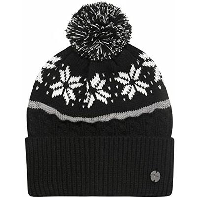 Tamaris Dames TCW0031 Pom-muts, Jet Black-Antique White, One Size, Jet zwart-antiek wit, Eén maat Tamaris Dames TCW0031 Pom-muts, Jet Black-Antique White, One Size, Jet zwart-antiek wit, Eén maat