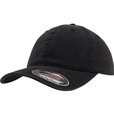 Flexfit Uniseks kledingstuk Washed Cotton Dad Hat caps, zwart, S/M Flexfit Uniseks kledingstuk Washed Cotton Dad Hat caps, zwart, S/M