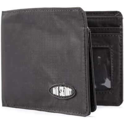 Big Skinny L-Fold Passcase Slim Wallet voor heren, geschikt voor maximaal 30 kaarten, zwart Big Skinny L-Fold Passcase Slim Wallet voor heren, geschikt voor maximaal 30 kaarten, zwart