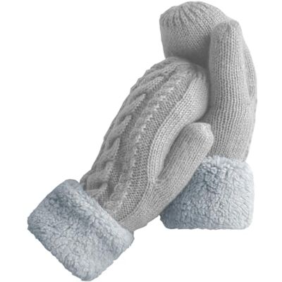 Whiteleopard Winterhandschoenen voor dames, warme voering, knuffelzacht breiwerk, dikke handschoenen, nieuw, wanten, winteraccessoire voor koud weer, grijs, eenheidsmaat, grijs, Eén maat Whiteleopard Winterhandschoenen voor dames, warme voering, knuffelzacht breiwerk, dikke handschoenen, nieuw, wanten, winteraccessoire voor koud weer, grijs, eenheidsmaat, grijs, Eén maat