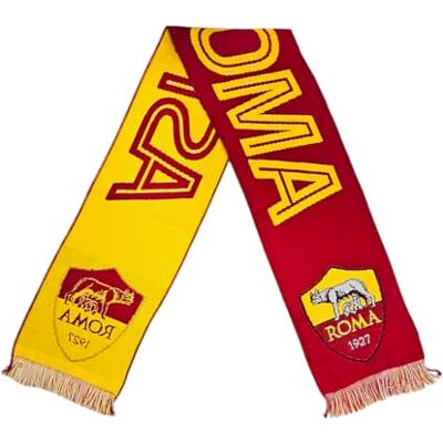 AS Roma Officiële jacquard-sjaal van Worldmark, geel AS Roma Officiële jacquard-sjaal van Worldmark, geel
