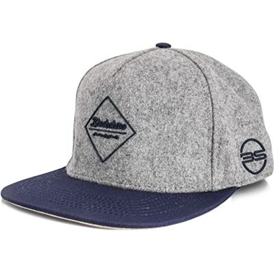 Blackskies ® Horus Snapback Cap Heren Dames Hoed met Klep Premium Baseballpet Basecap Rubber Patch Logo Flanel Grijs-Blauw Cap – Unisex Streetwear Outdoor Zomer Casual Blackskies ® Horus Snapback Cap Heren Dames Hoed met Klep Premium Baseballpet Basecap Rubber Patch Logo Flanel Grijs-Blauw Cap – Unisex Streetwear Outdoor Zomer Casual