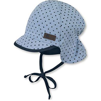 Sterntaler Pet met nekbescherming voor babyjongens en meisjes, blauw (hemel 325), 47 cm Sterntaler Pet met nekbescherming voor babyjongens en meisjes, blauw (hemel 325), 47 cm